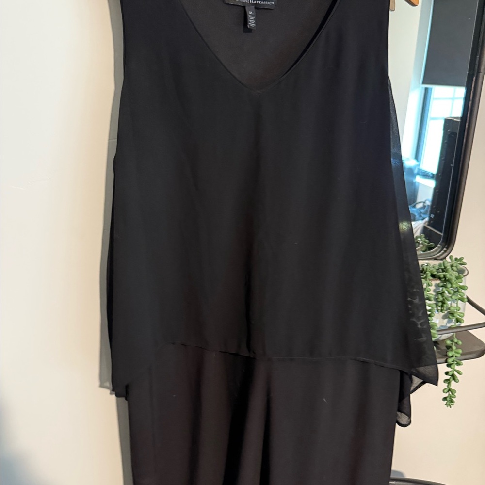 White House Black Market Elegant Black Dress